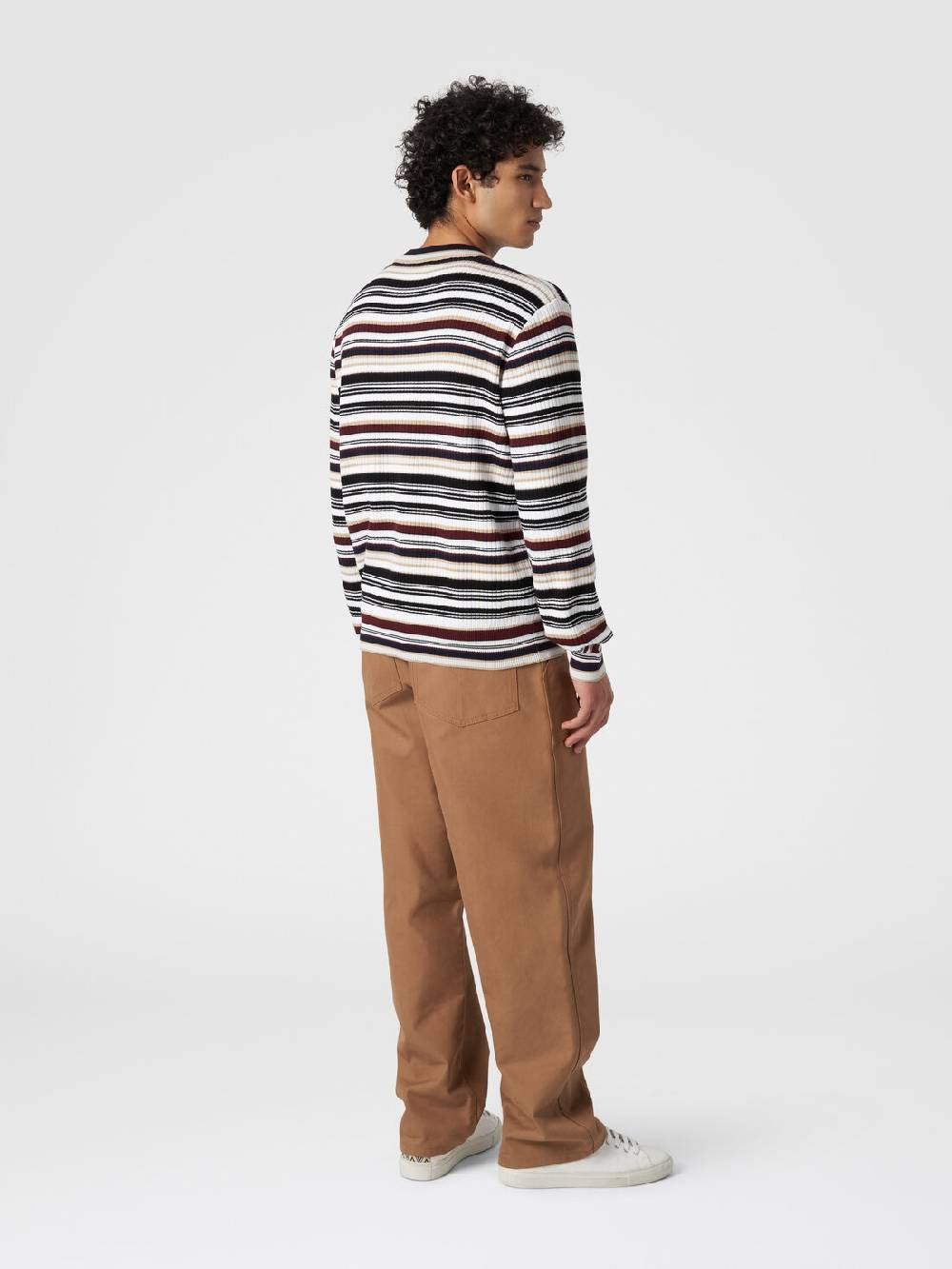 Missoni Pullover girocollo in cotone a righe Prezzo basso