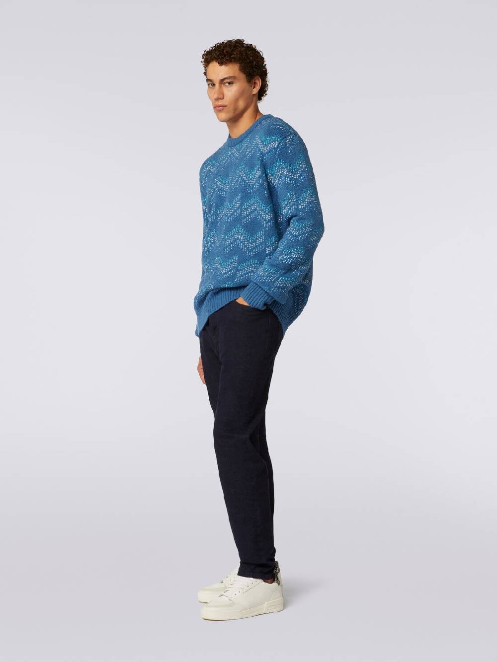 Missoni Pullover girocollo in misto cotone motivo zig zag Super Saving Price