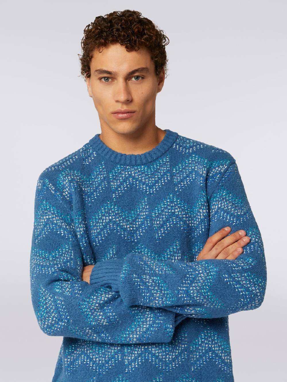 Missoni Pullover girocollo in misto cotone motivo zig zag Super Saving Price