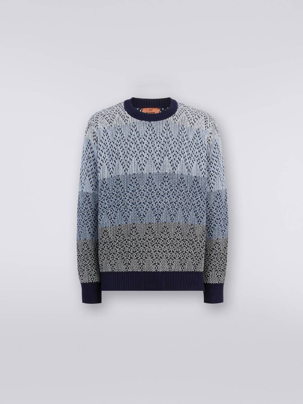 Missoni Pullover girocollo in cotone zig zag Rilascio limitato