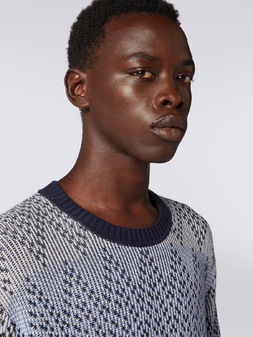 Missoni Pullover girocollo in cotone zig zag Rilascio limitato