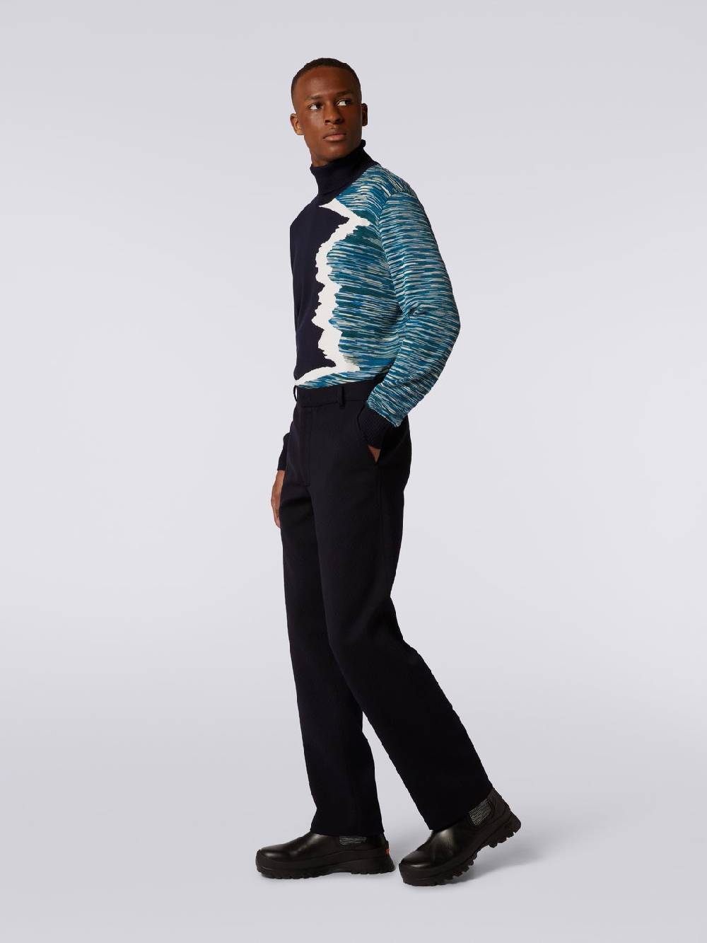 Missoni Pantaloni in misto lana chevron Ultimi tre giorni