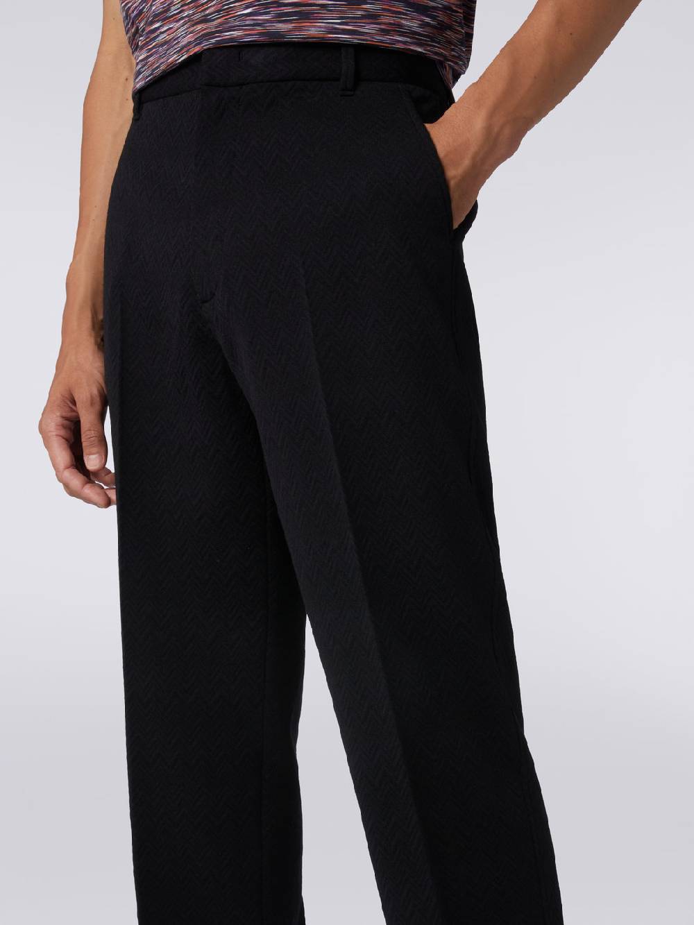 Missoni Pantaloni in misto lana chevron ACQUISTA ORA