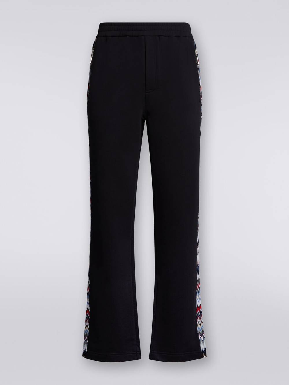 Missoni Joggers in cotone con inserti zig zag Latest stili