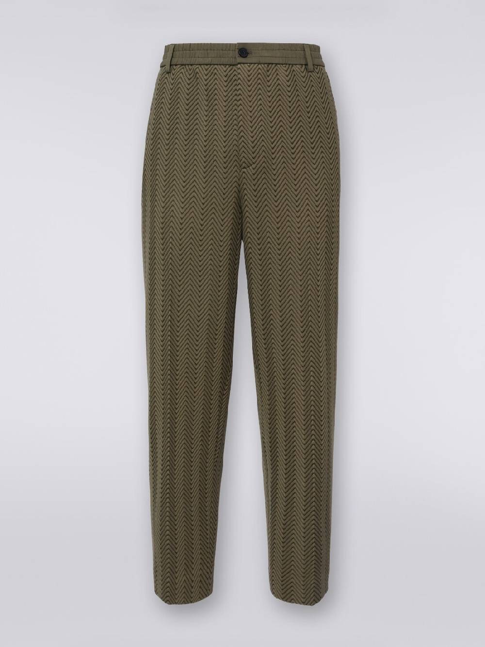 Missoni Pantaloni classici in cotone e viscosa zig zag Ultimo giorno