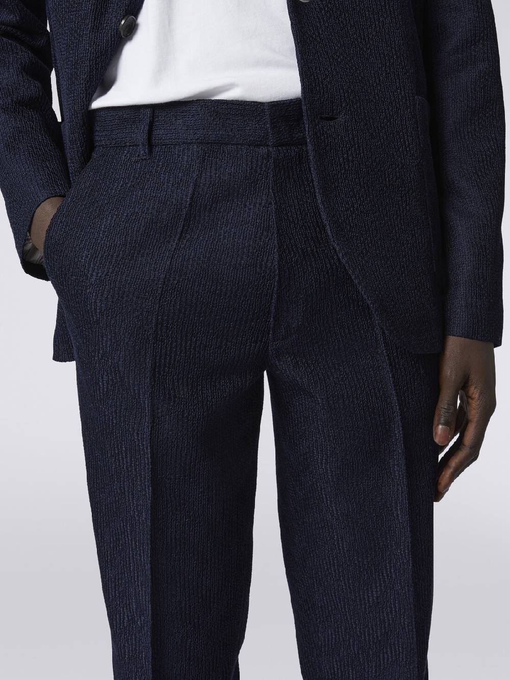Missoni Pantaloni chino in cotone chevron Promozione temporanea