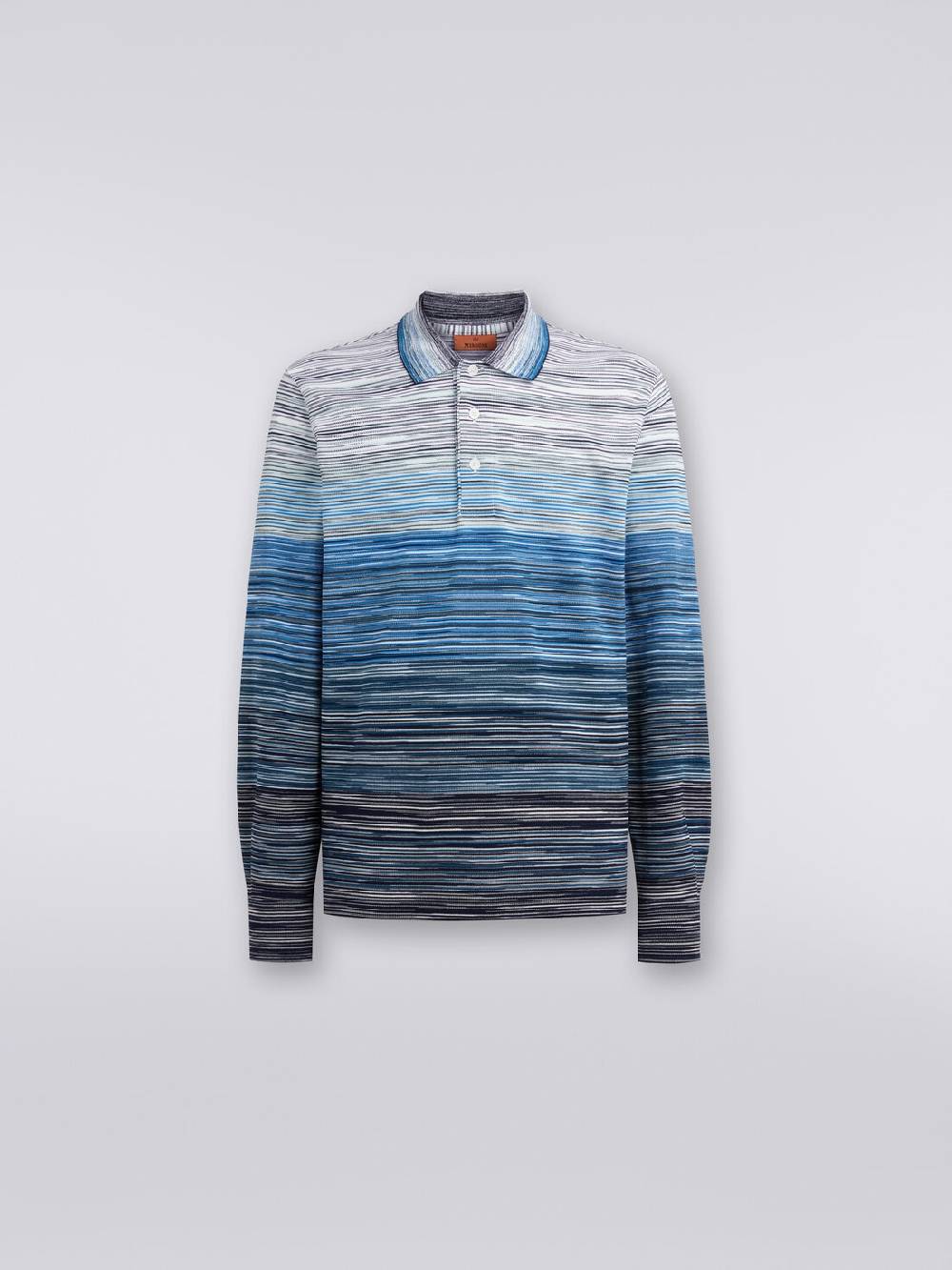 Missoni Polo a maniche lunghe in piquet di cotone fiammato Fino al 65% di sconto