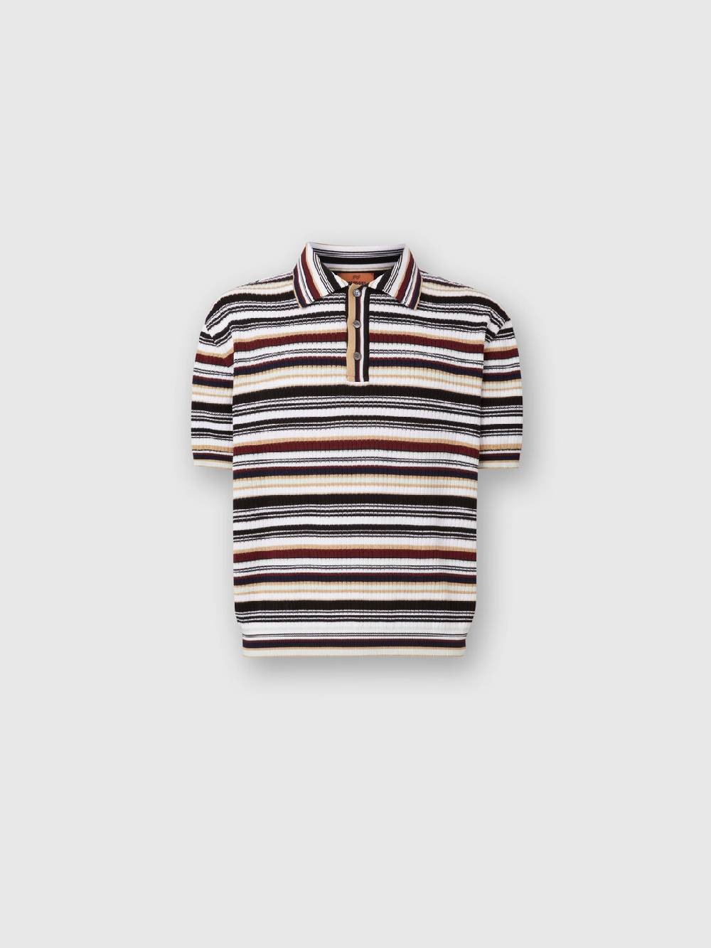 Missoni Polo in cotone a righe Sostegno trimestrale