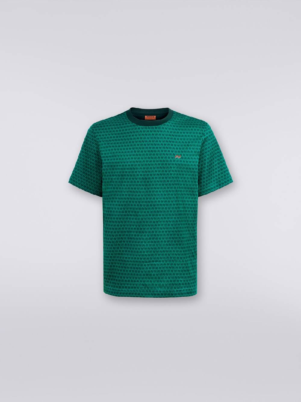 Missoni T-shirt girocollo in cotone con ricami Trasporto libero internazionale
