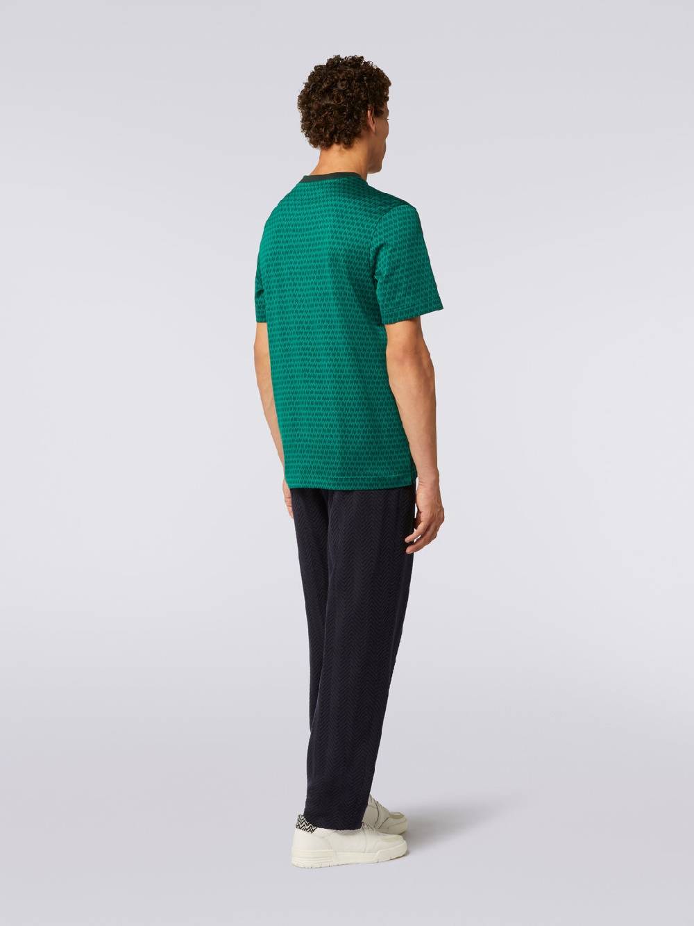 Missoni T-shirt girocollo in cotone con ricami Trasporto libero internazionale