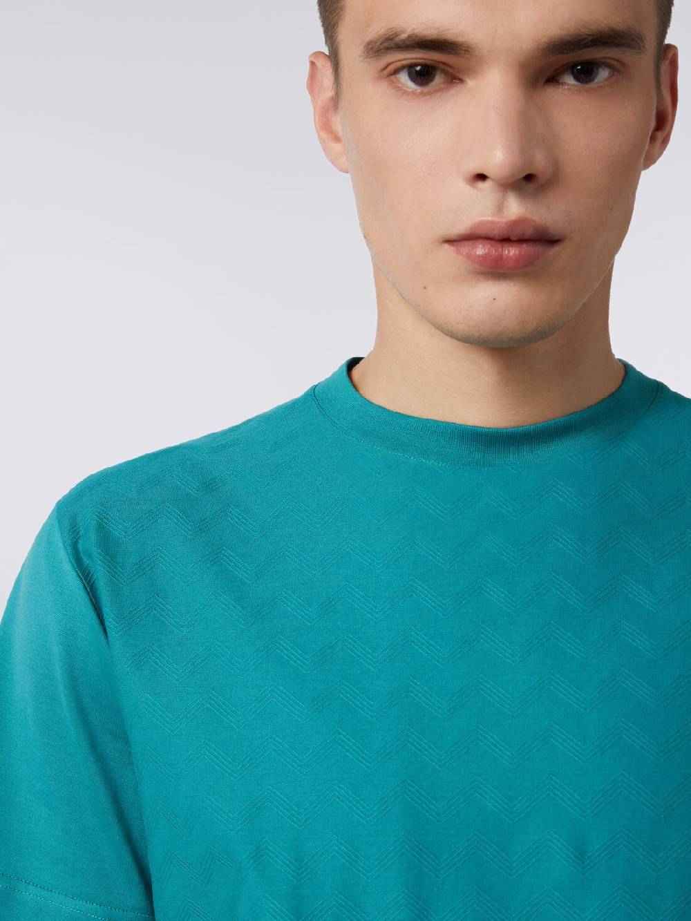 Missoni T-shirt a maniche corte in cotone zig zag 50% di sconto per tempo limitato