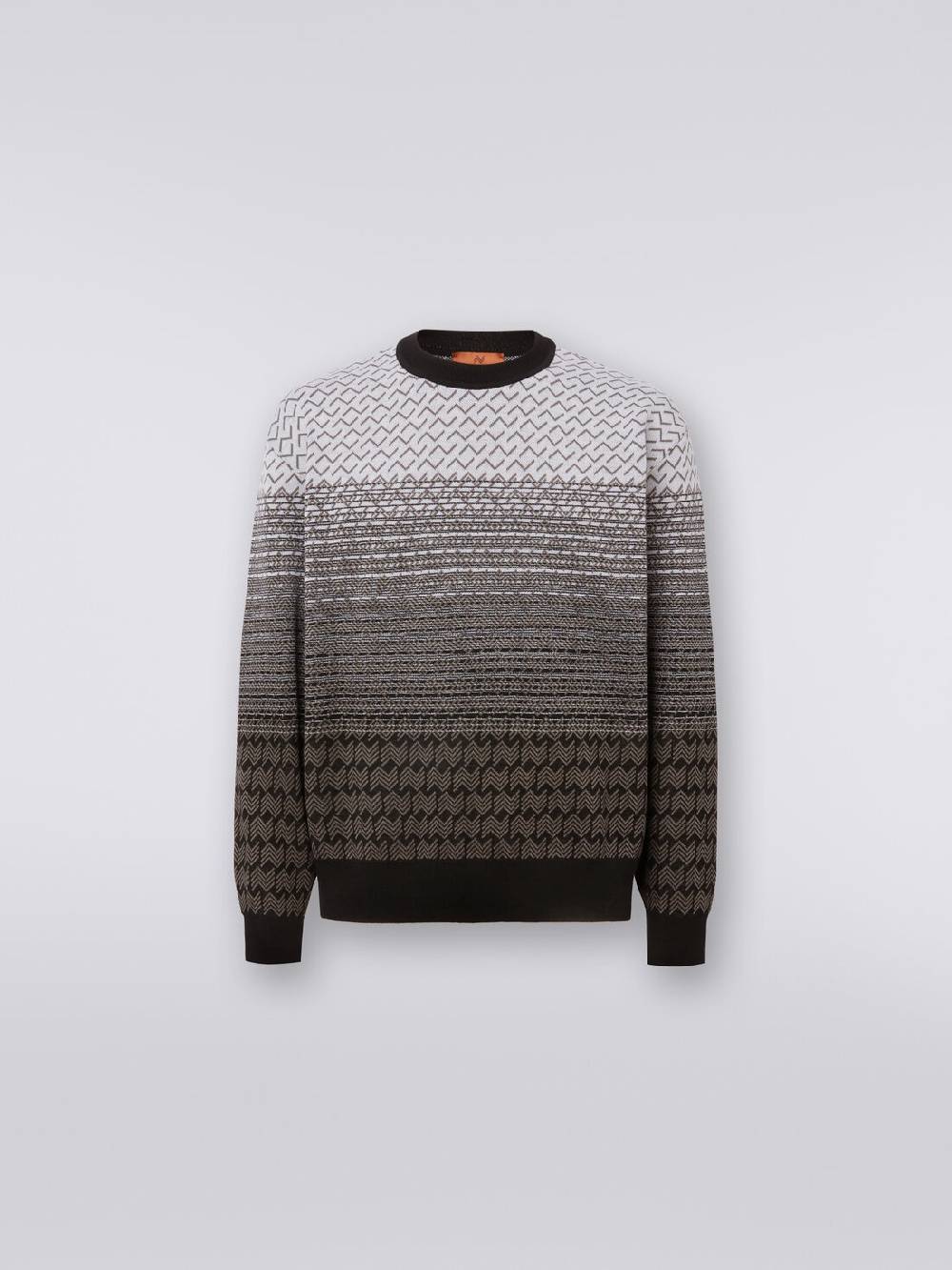 Missoni Pullover girocollo in lana e cotone Italy
