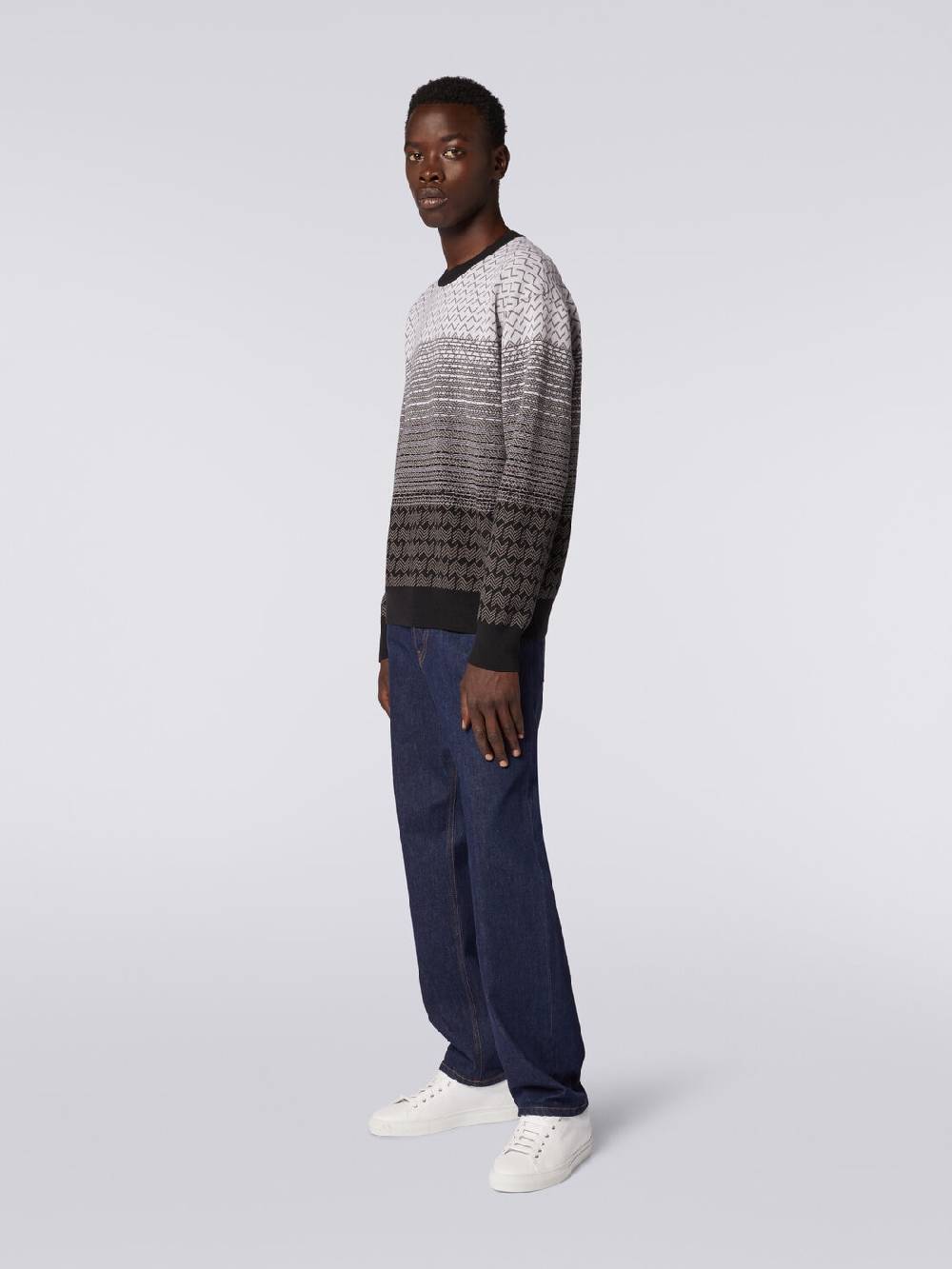 Missoni Pullover girocollo in lana e cotone Italy