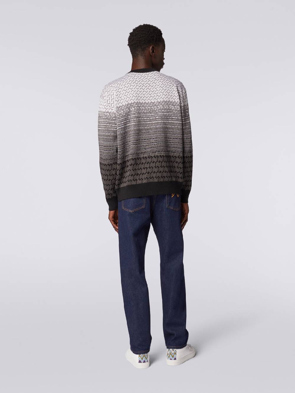 Missoni Pullover girocollo in lana e cotone Italy