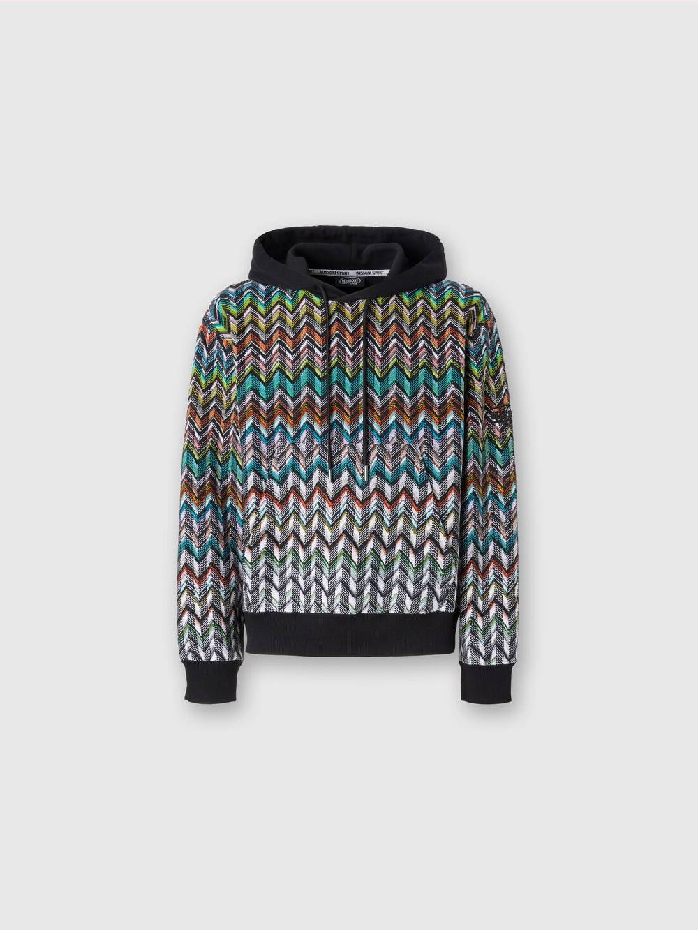Missoni Felpa con cappuccio in maglia zig zag Qualità Garantita