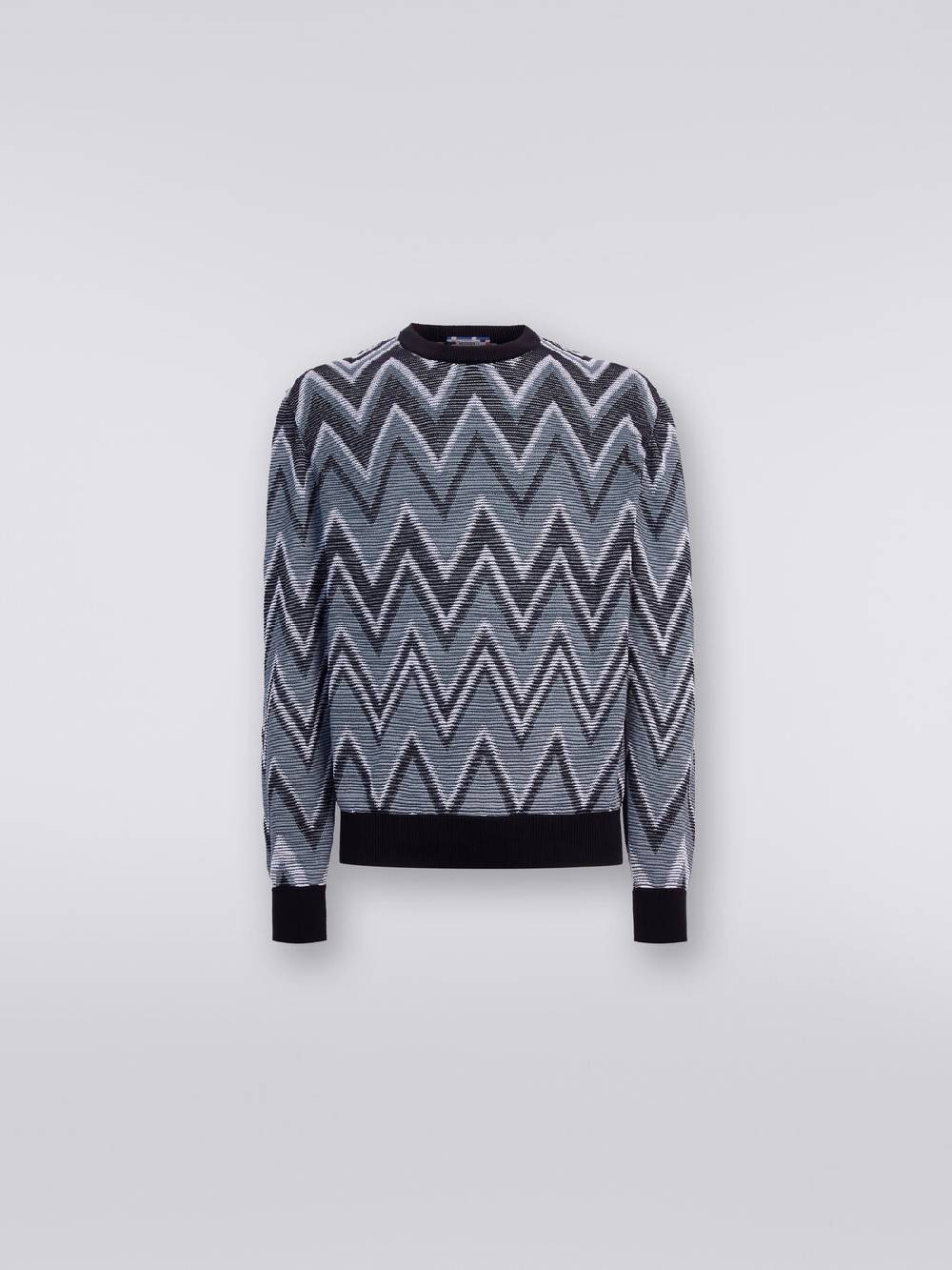 Missoni Pullover girocollo in cotone zig zag Negozi Online