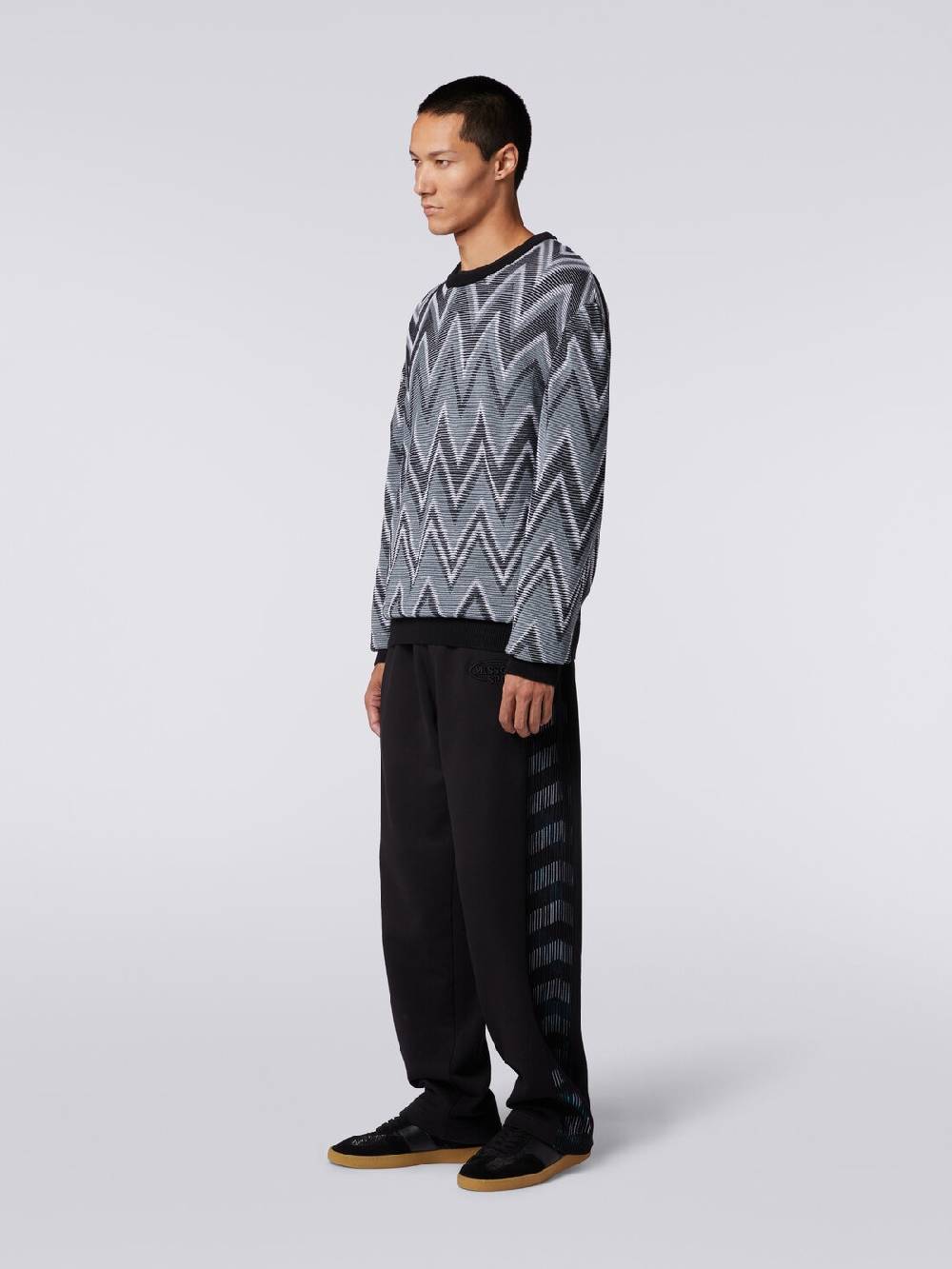 Missoni Pullover girocollo in cotone zig zag Negozi Online
