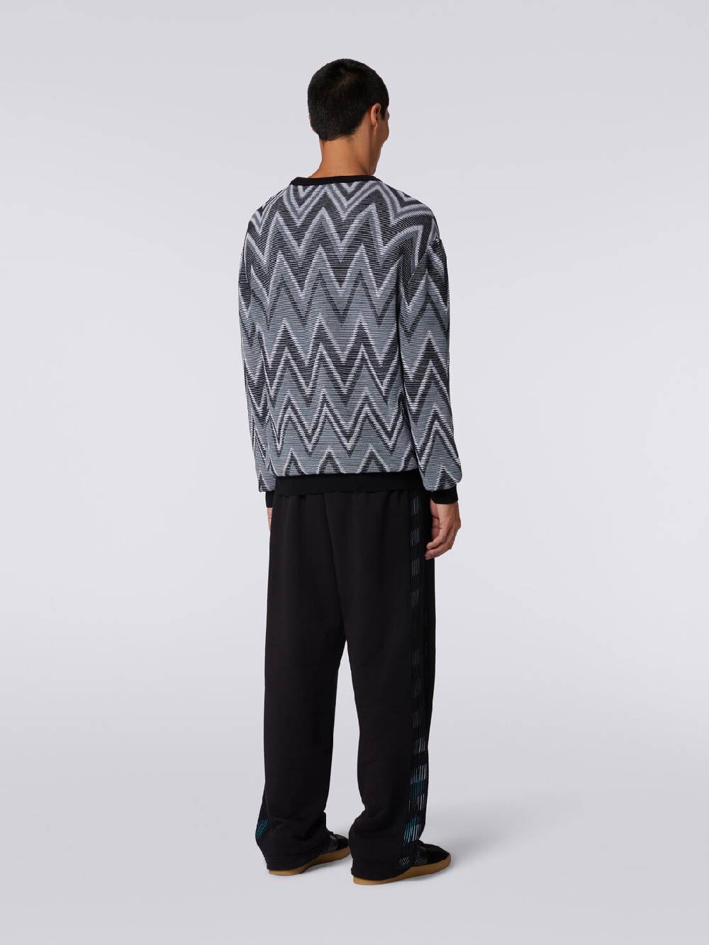 Missoni Pullover girocollo in cotone zig zag Negozi Online