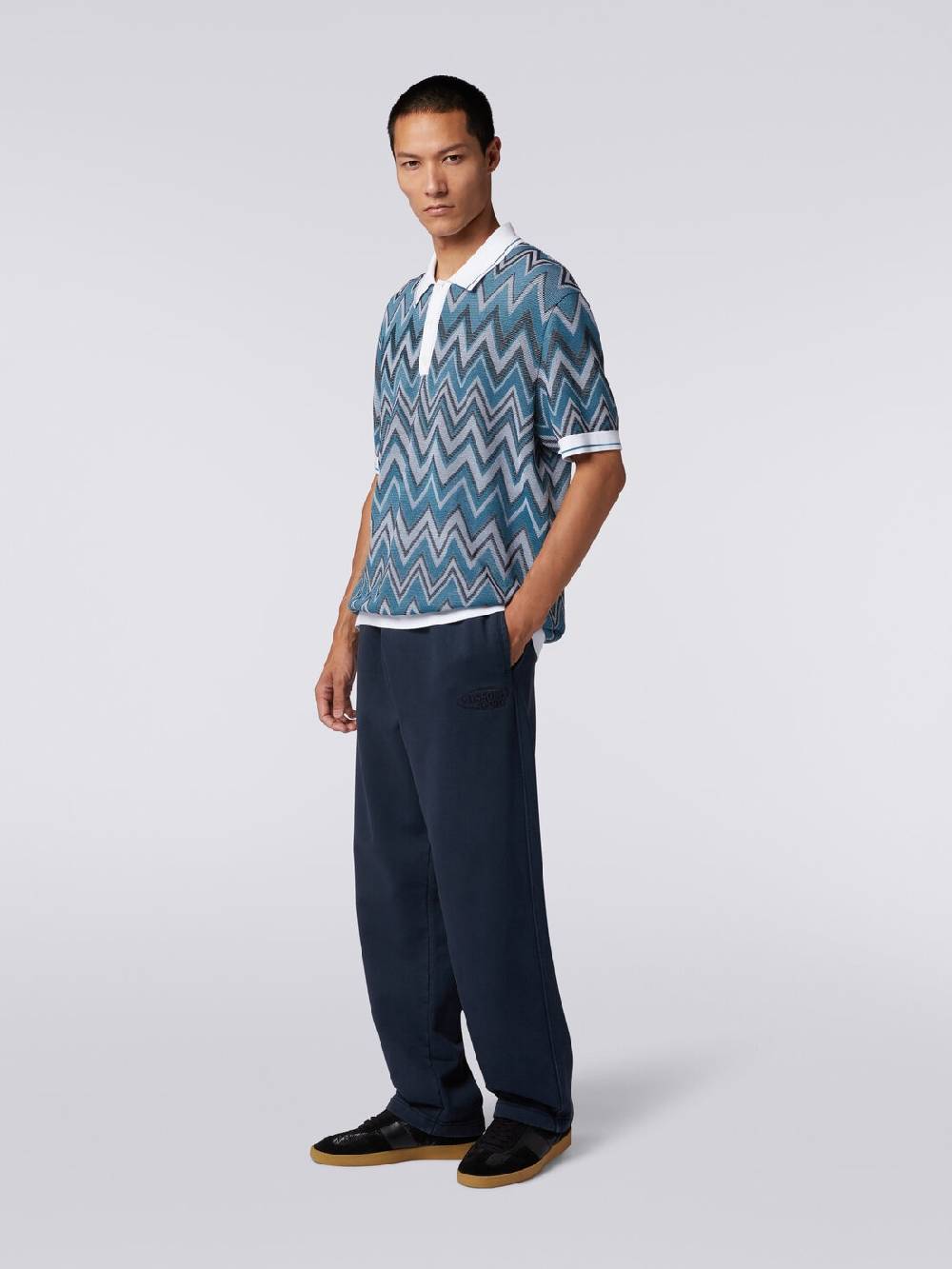 Missoni Pantaloni in felpa di cotone con logo Consegna Veloce