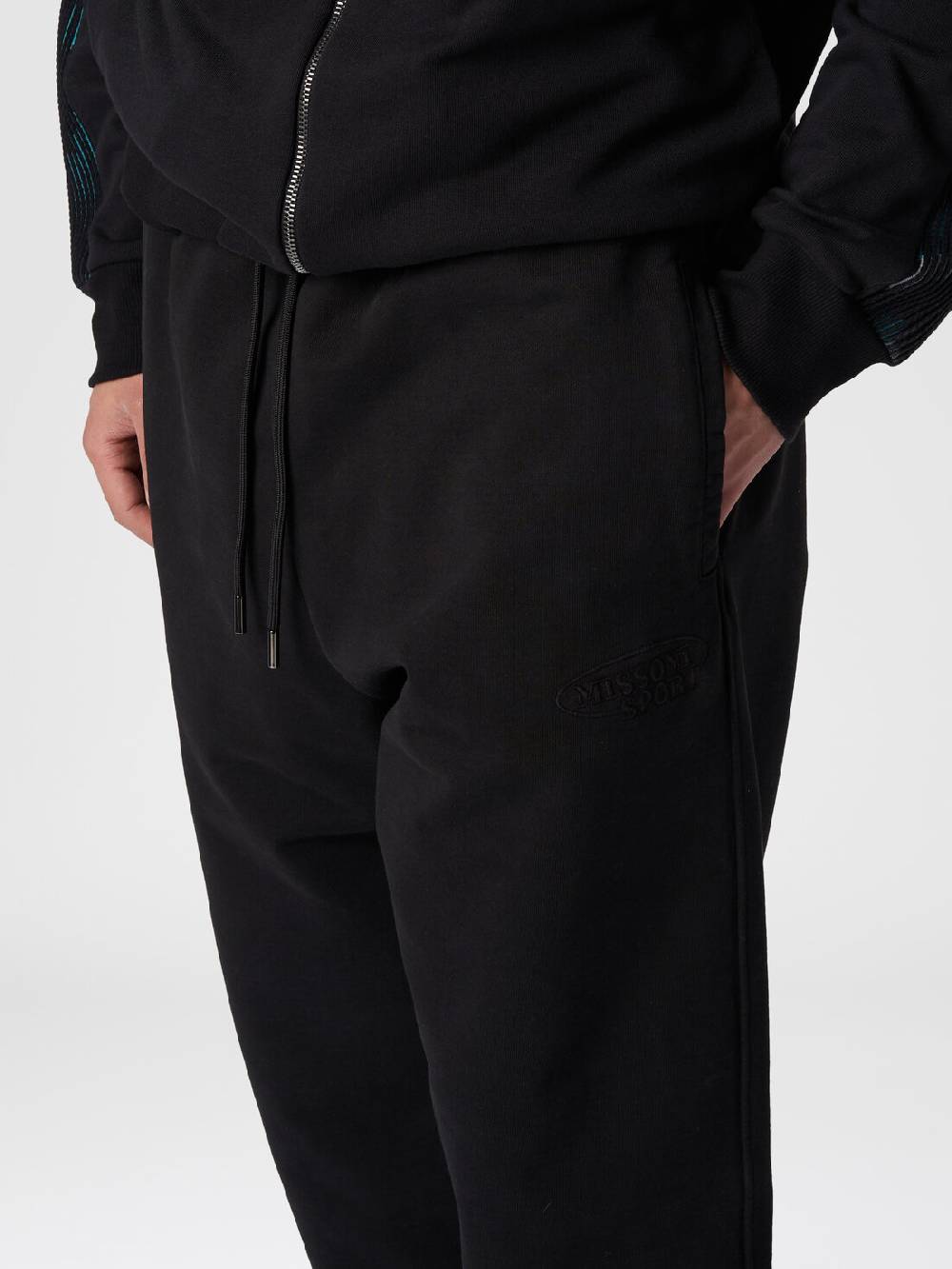 Missoni Pantaloni in felpa di cotone con logo Promozione Limitata