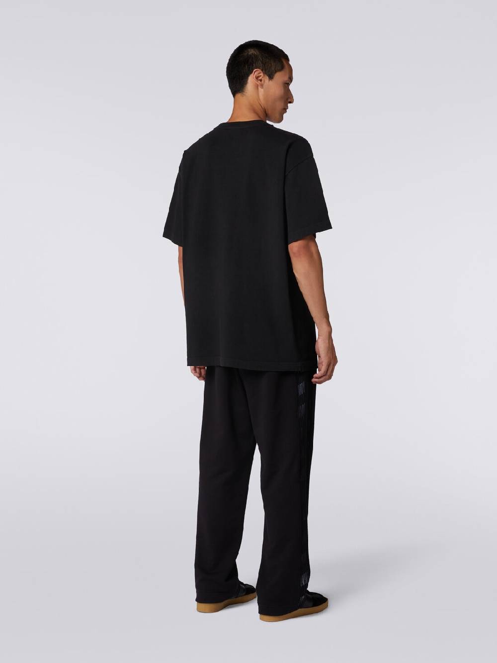 Missoni Pantaloni in felpa con logo e bande laterali in maglia Fino Al -60%
