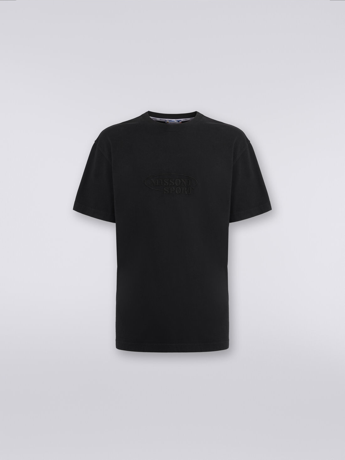 Missoni T-shirt girocollo in cotone con logo Sottocosto