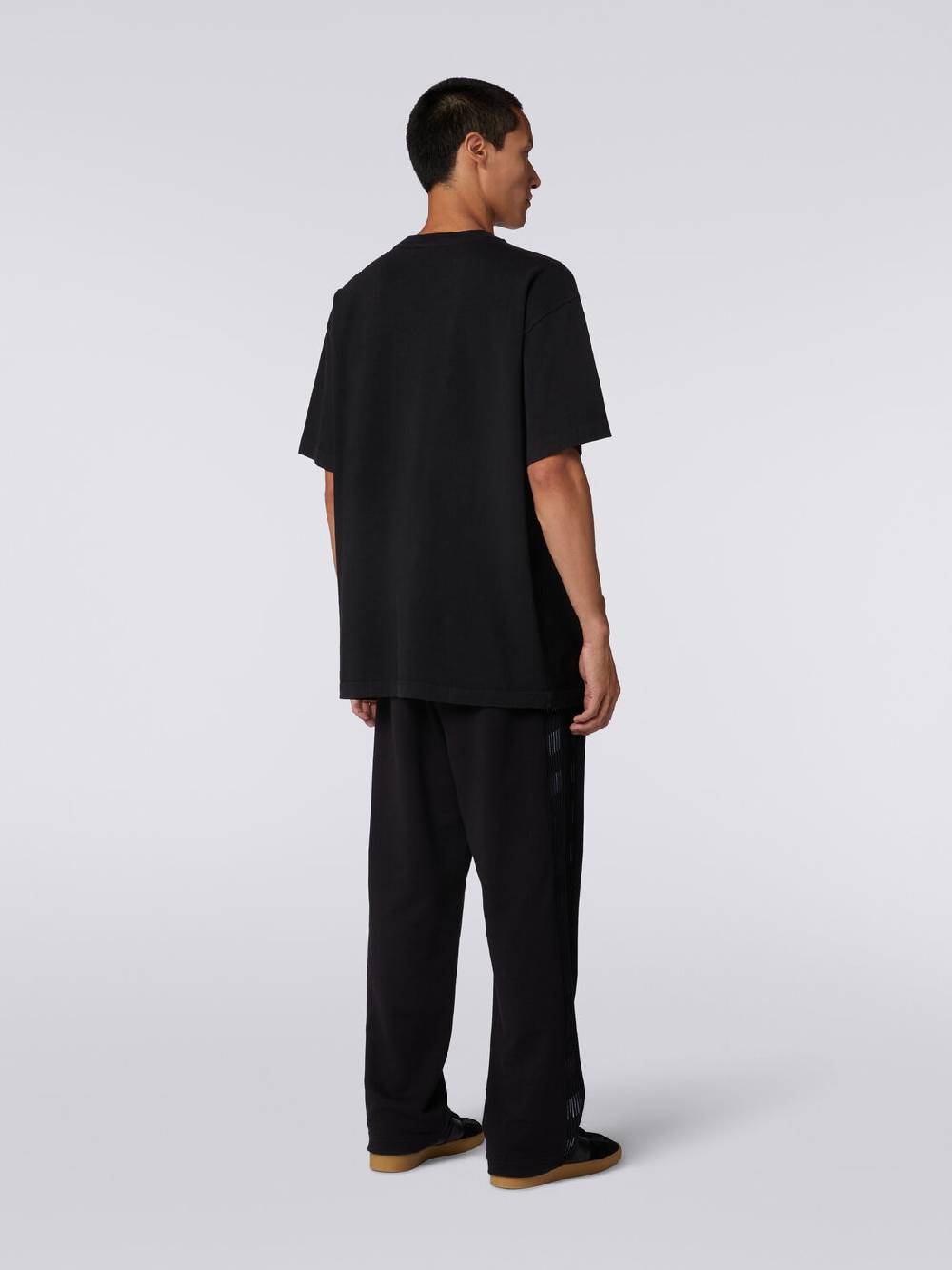 Missoni T-shirt girocollo in cotone con logo Sottocosto