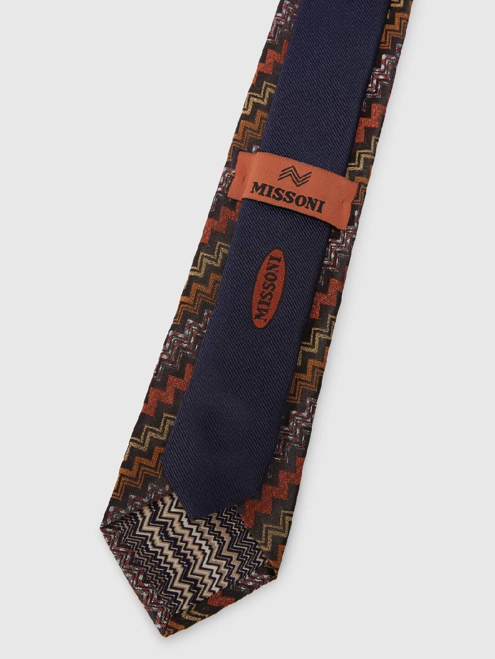 Missoni Cravatta in seta con motivo zig zag Outlet