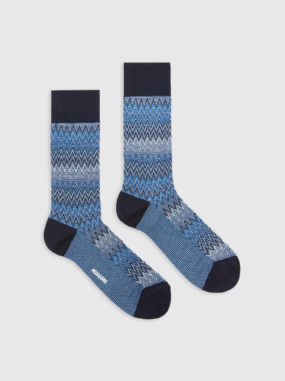 Missoni Calzini corti in misto cotone chevron Saldi Di Fabbrica
