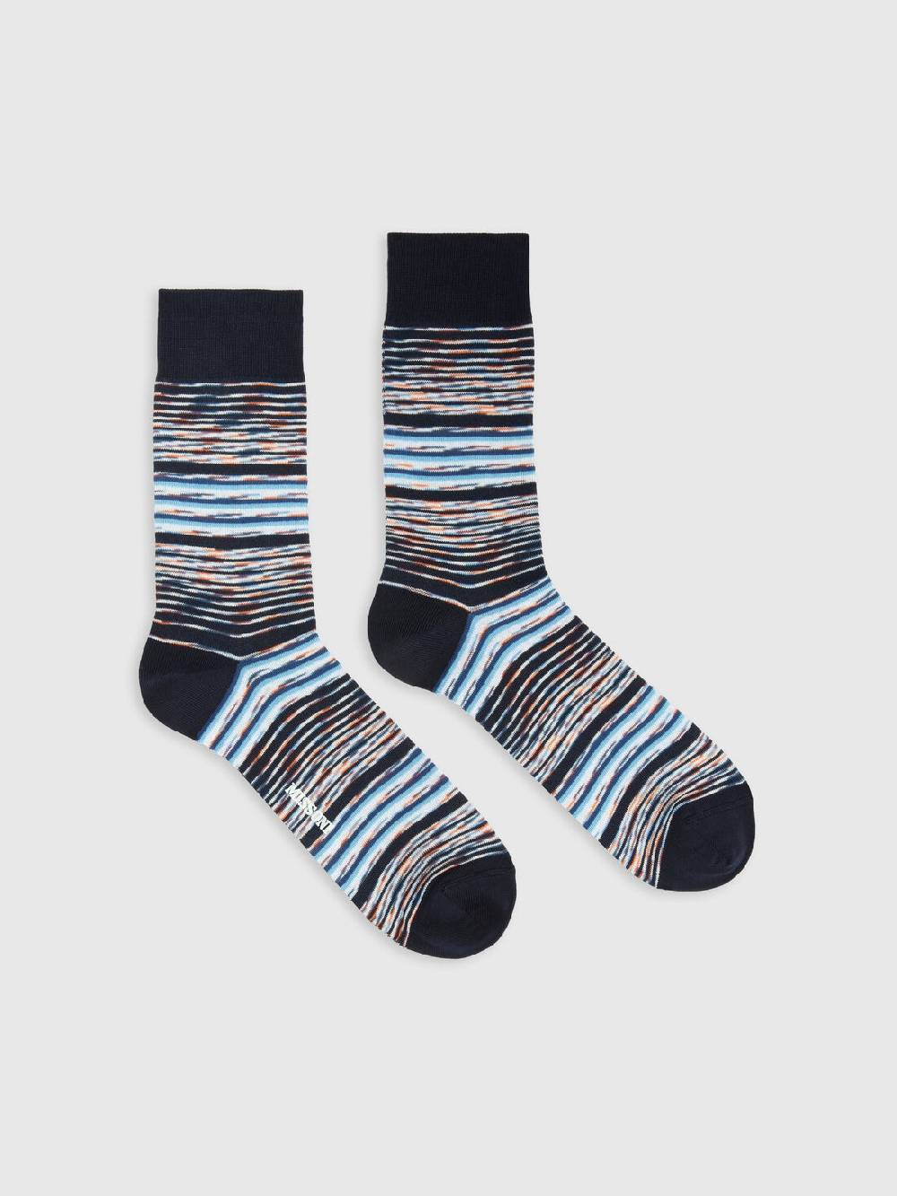 Missoni Calzini corti in misto cotone fiammati Vendite Flash