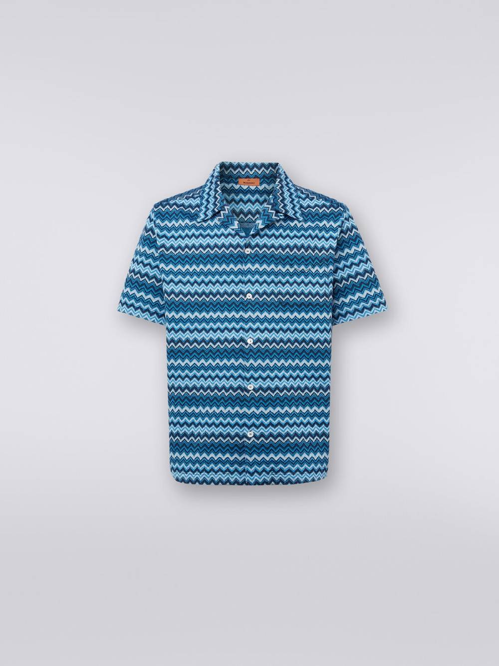 Missoni Camicia a maniche corte in jersey zig zag Negozio online di fabbrica