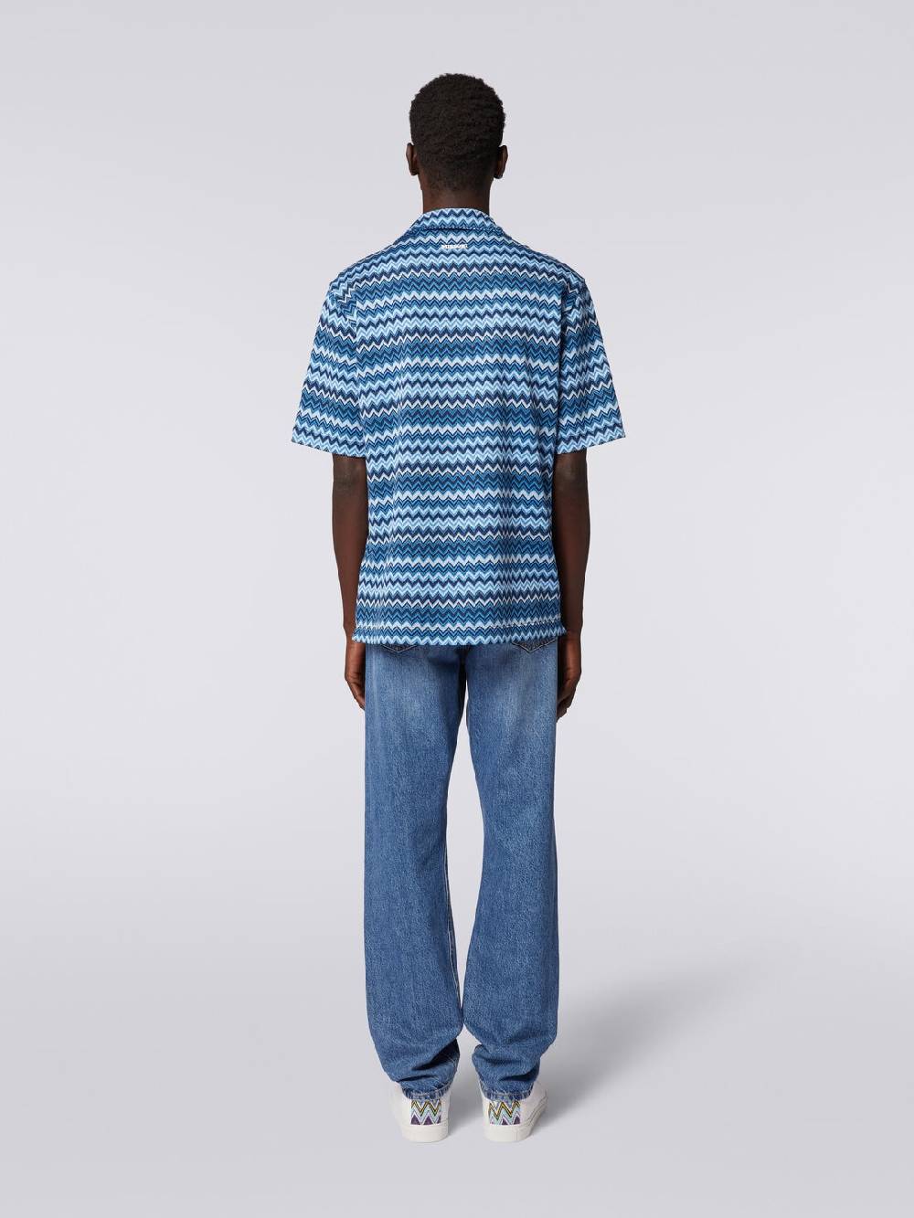 Missoni Camicia a maniche corte in jersey zig zag Negozio online di fabbrica