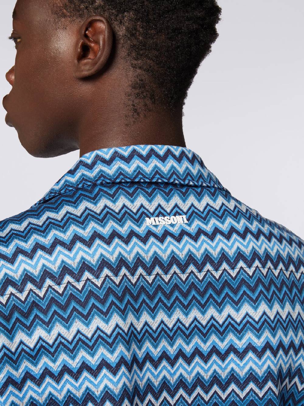 Missoni Camicia a maniche corte in jersey zig zag Negozio online di fabbrica
