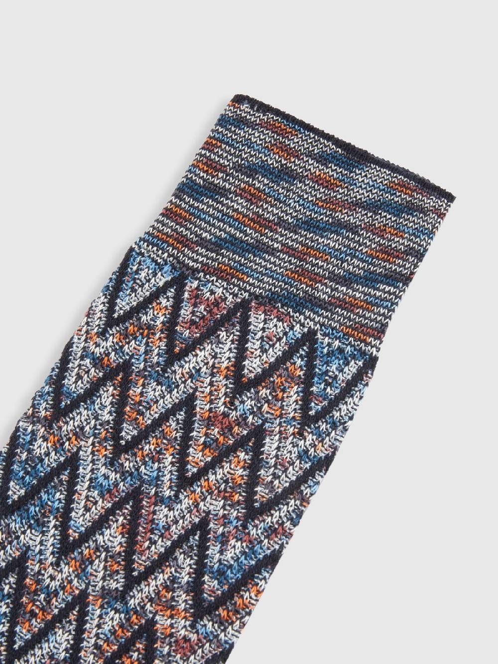 Missoni Calzini corti in misto cotone zig zag Offerta speciale