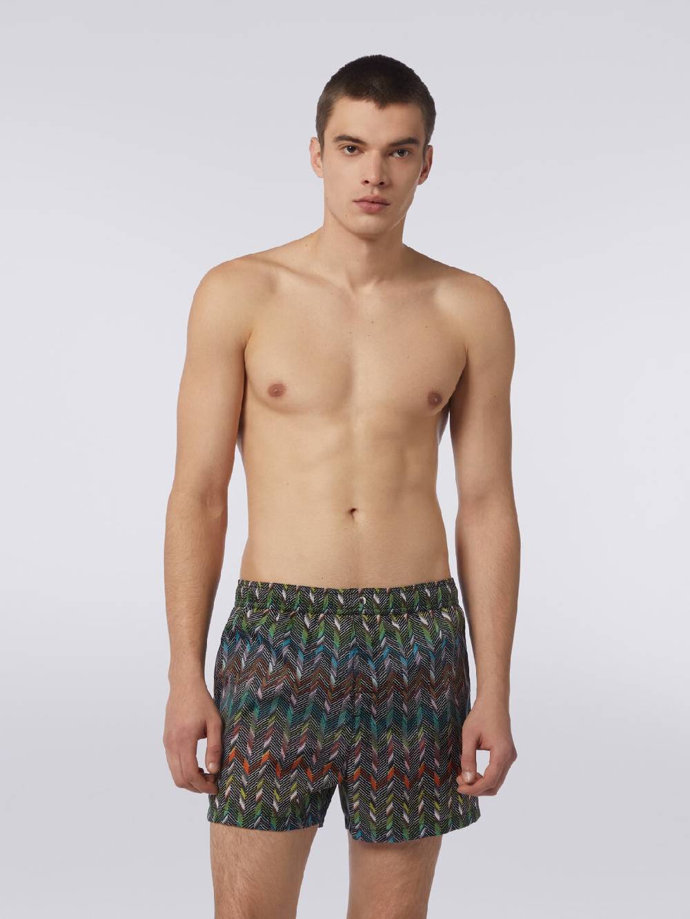 Missoni Boxer mare in nylon stampato con logo Shopping online
