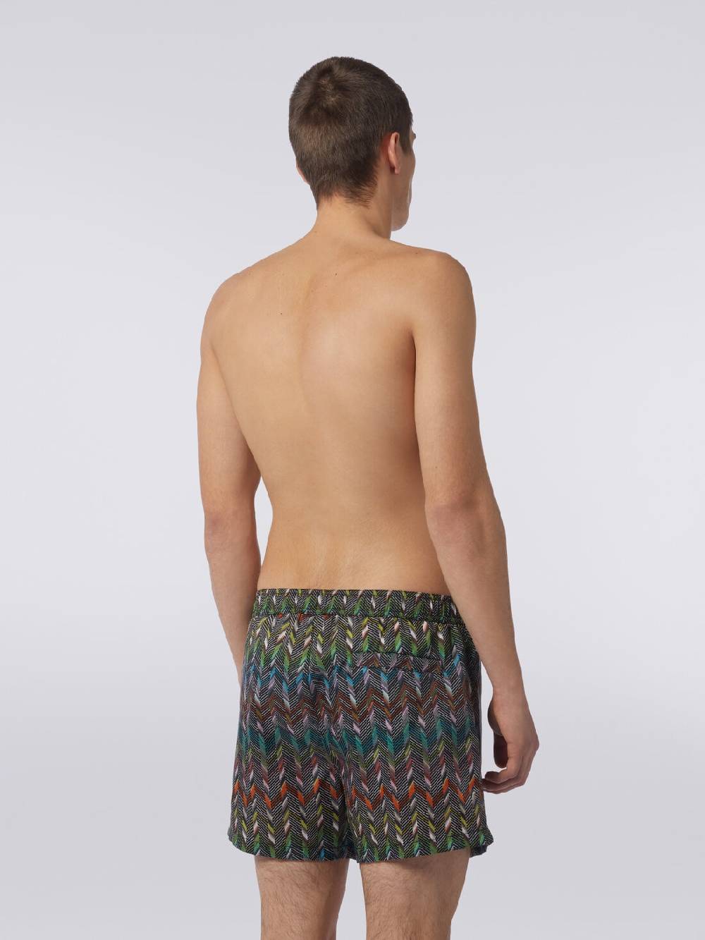 Missoni Boxer mare in nylon stampato con logo Shopping online