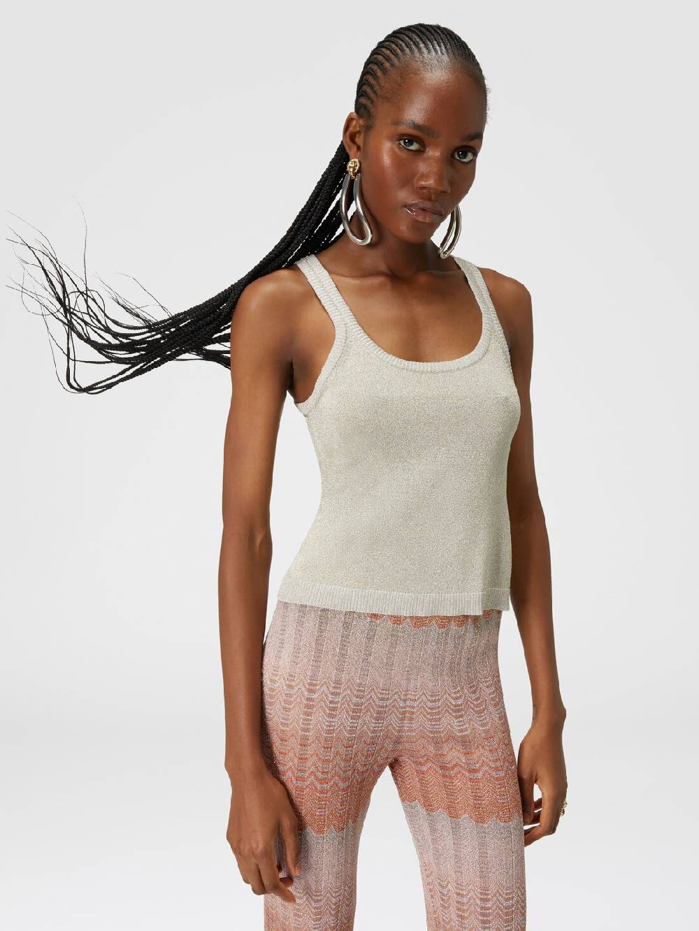 Missoni Canottiera in viscosa effetto glitter Cyber Monday