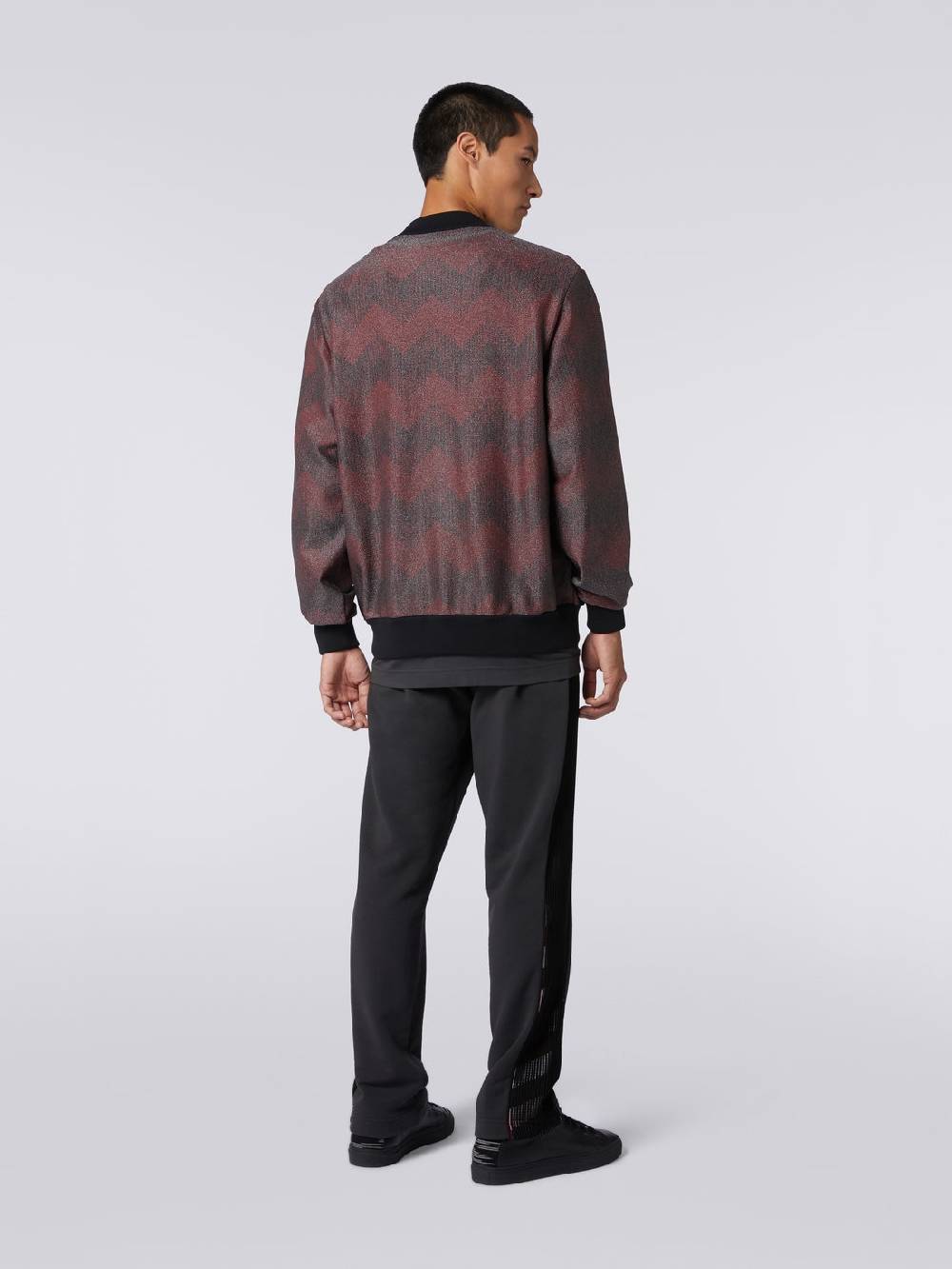 Missoni Bomber in misto cotone zig zag in collaborazione con Mike Maignan Offerta Giorno del Papà