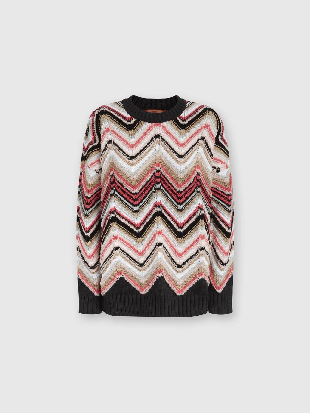 Missoni Pullover girocollo in misto lana zig zag Offerta Anniversario