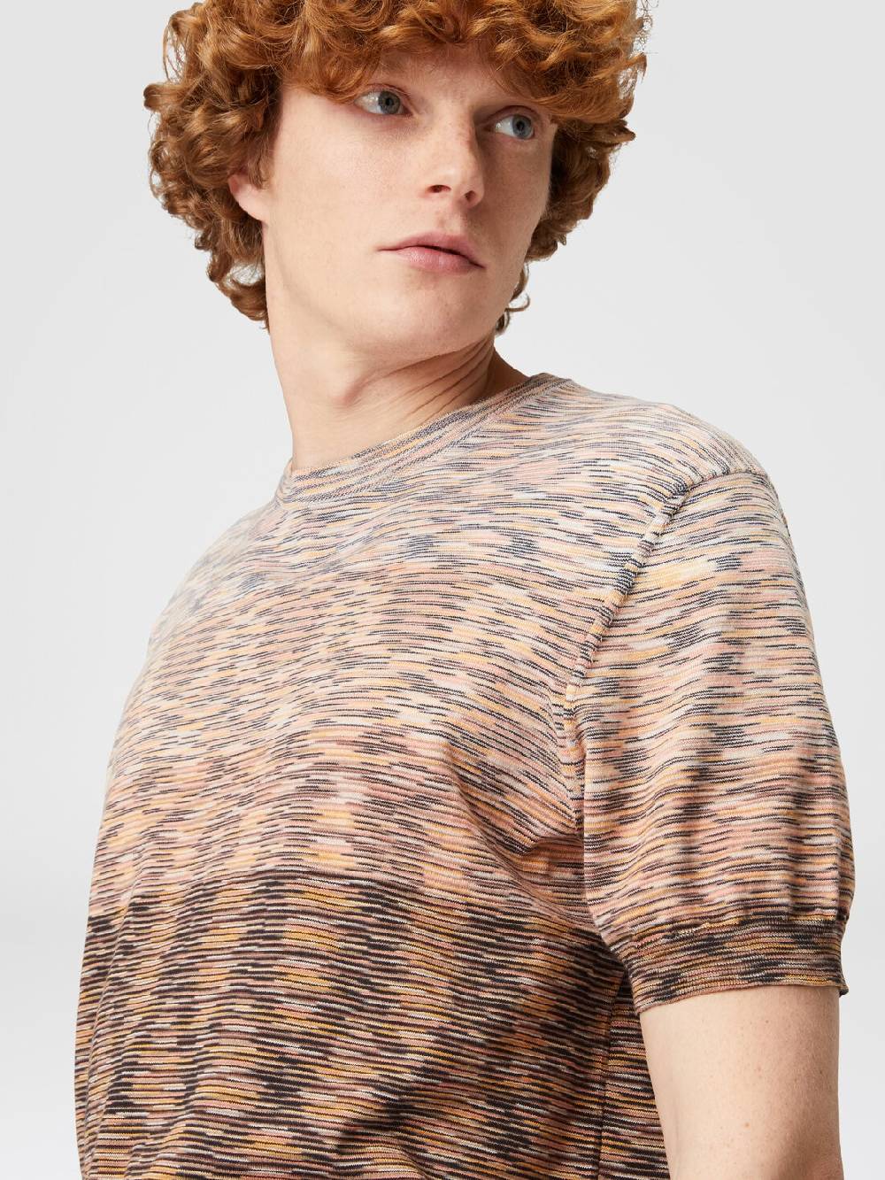 Missoni T-shirt in maglia fiammata di cotone Online Outlet