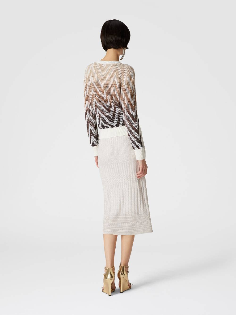 Missoni Gonna midi in viscosa lamé multilavorazione Offerta temporanea