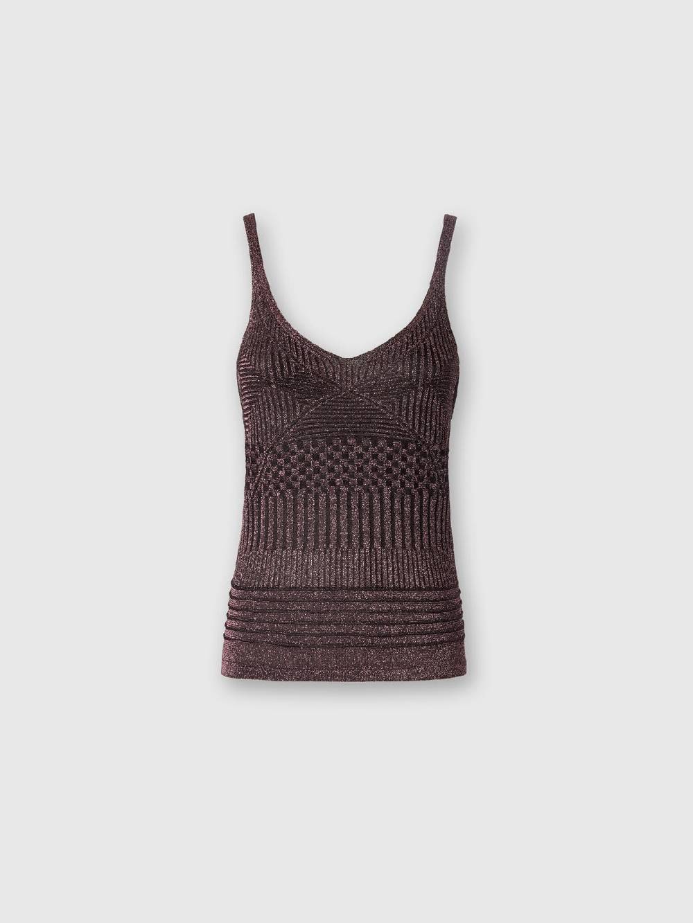 Missoni Canottiera in viscosa multilavorazione lamé Offerte esclusive
