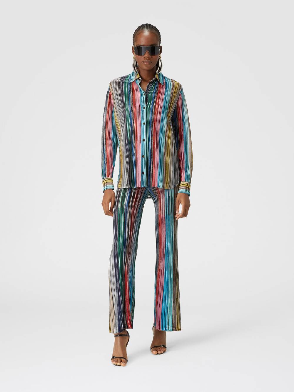 Missoni Camicia in maglia a costine fiammata lamé Lightning offer