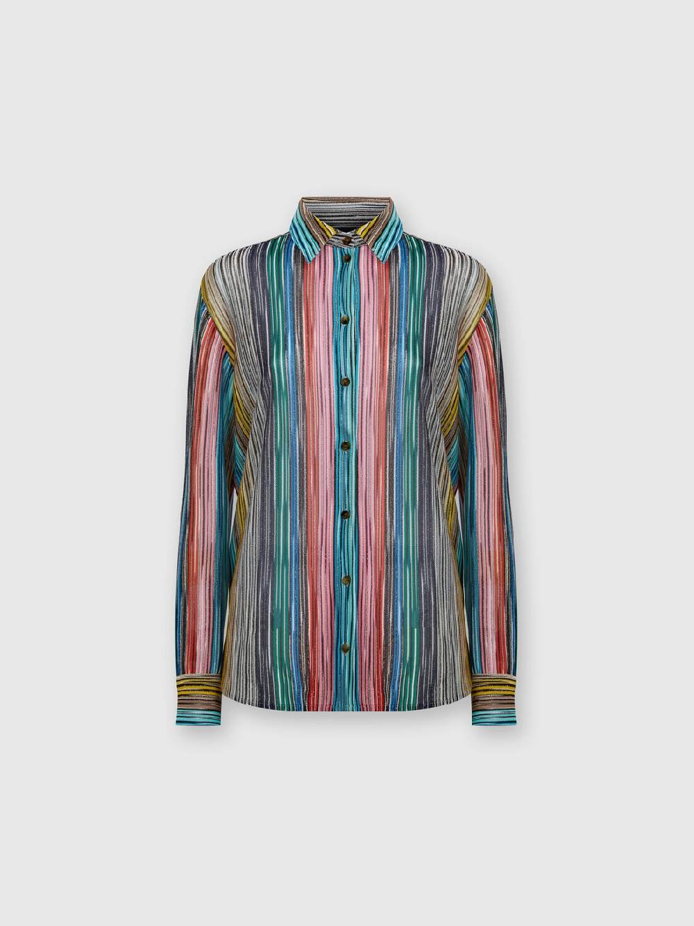 Missoni Camicia in maglia a costine fiammata lamé Lightning offer