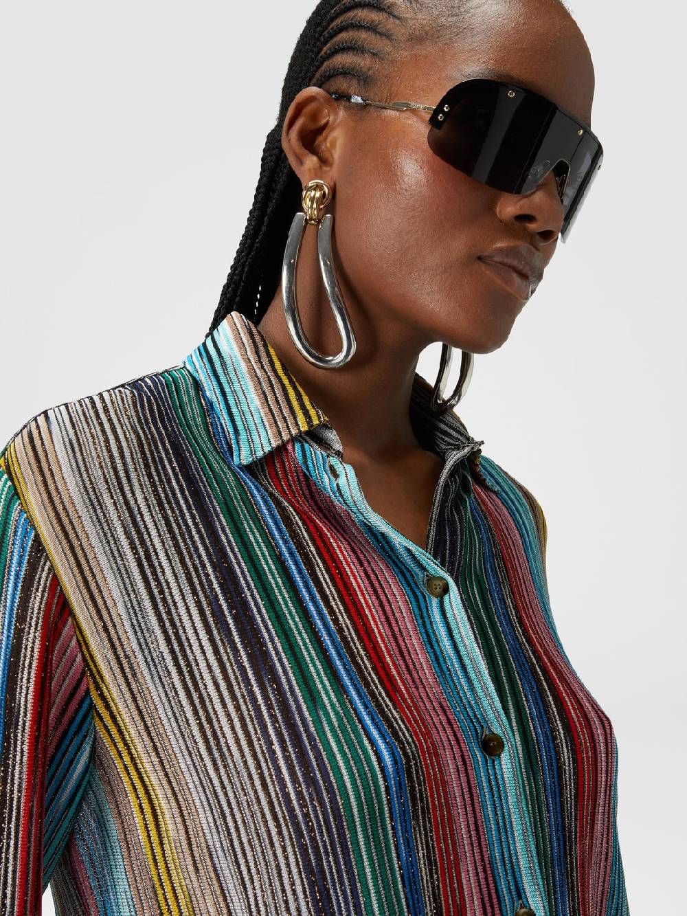 Missoni Camicia in maglia a costine fiammata lamé Lightning offer