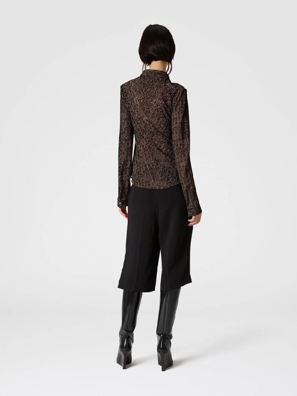 Missoni Camicia in tulle zig zag con arricciatura Grandi sconti