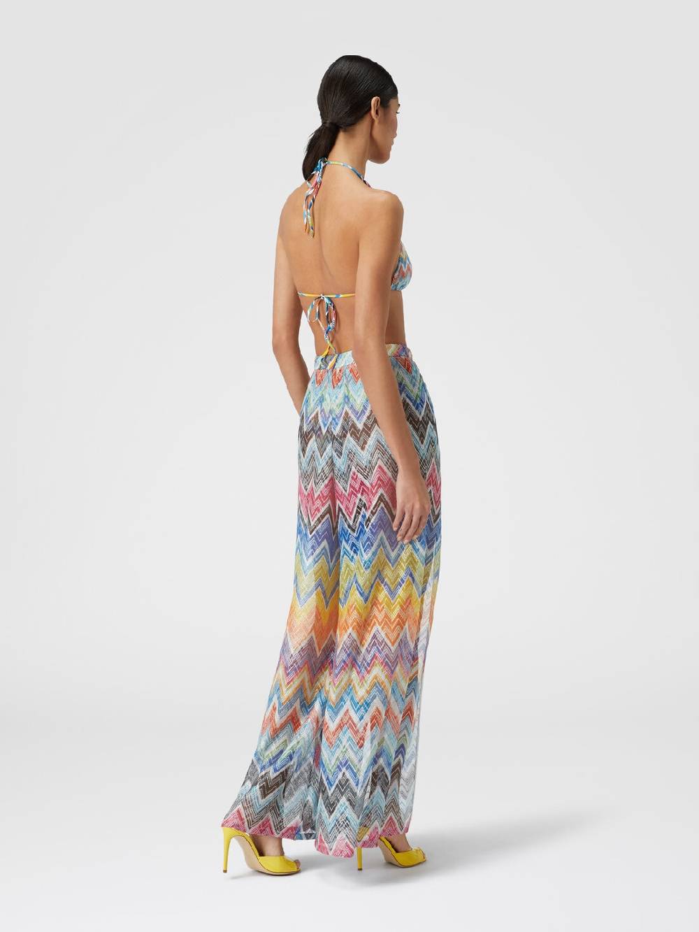 Missoni Pantapalazzo con stampa zig zag e lurex Offerte giornaliere