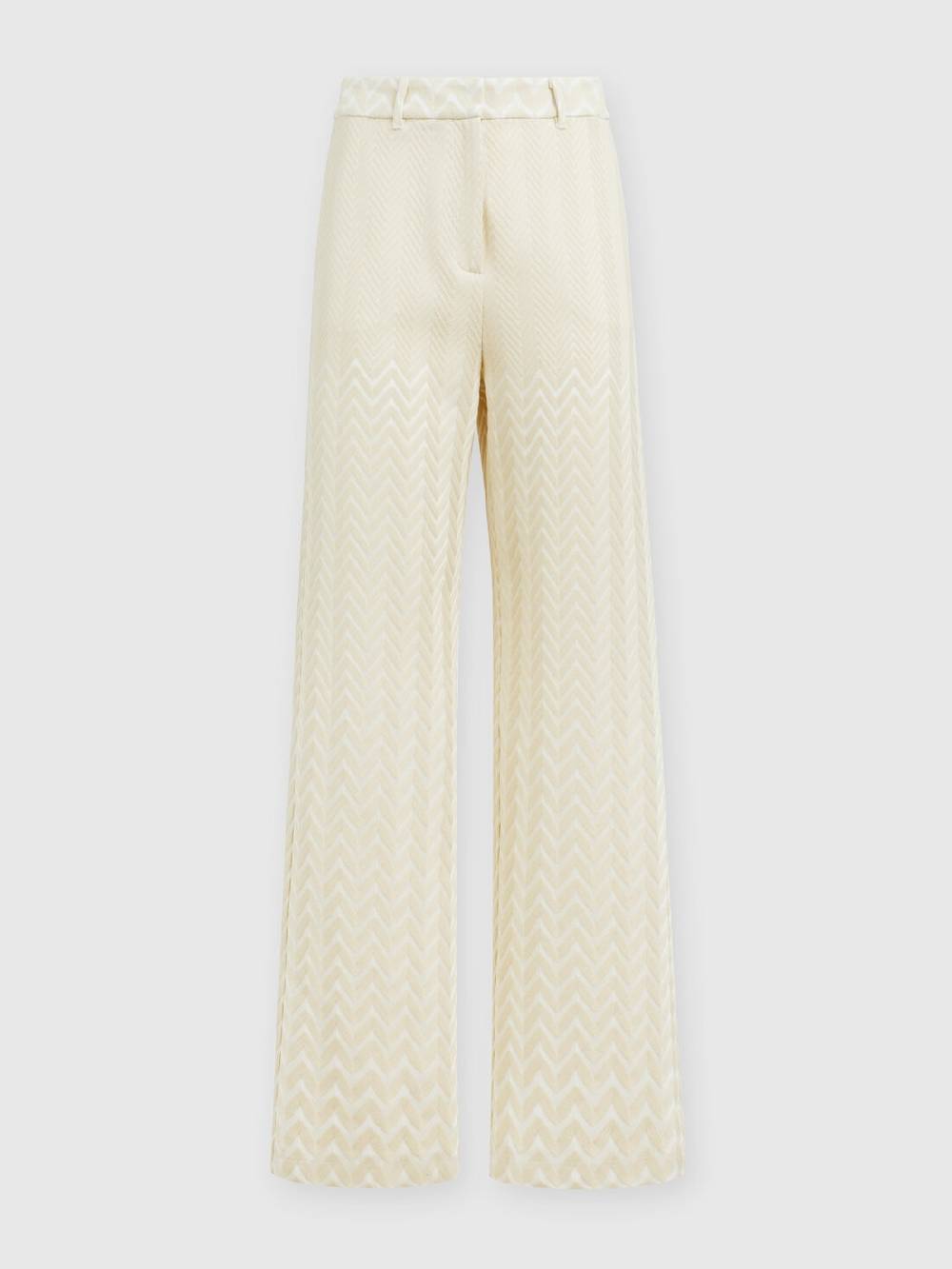 Missoni Pantaloni classici in cotone e viscosa zig zag Prezzo basso