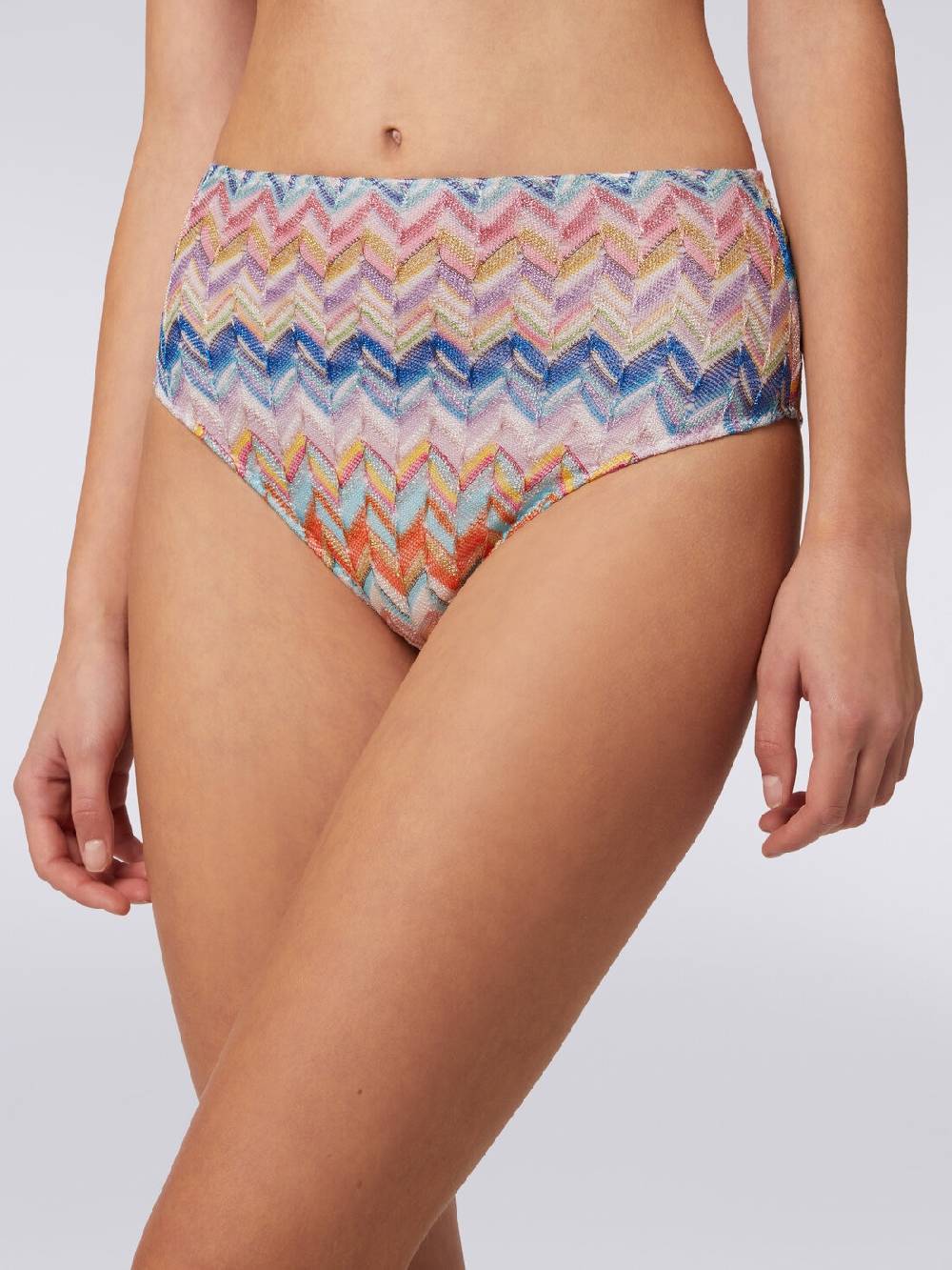 Missoni Bikini in viscosa e lurex con top torchon e slip alto Ritorno libero