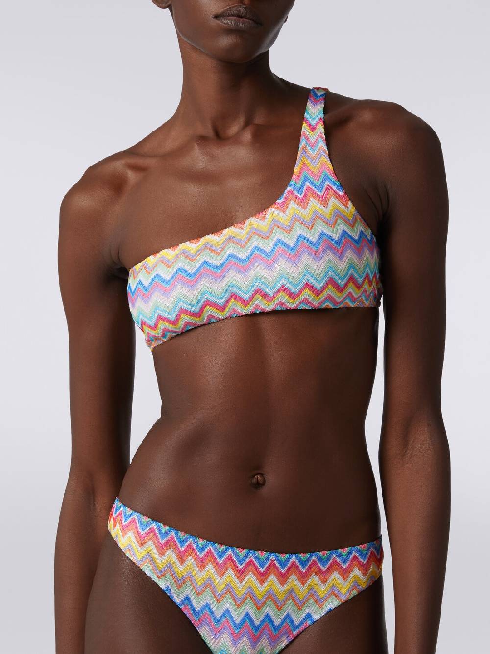 Missoni Bikini monospalla con stampa zig zag Ultimi due giorni